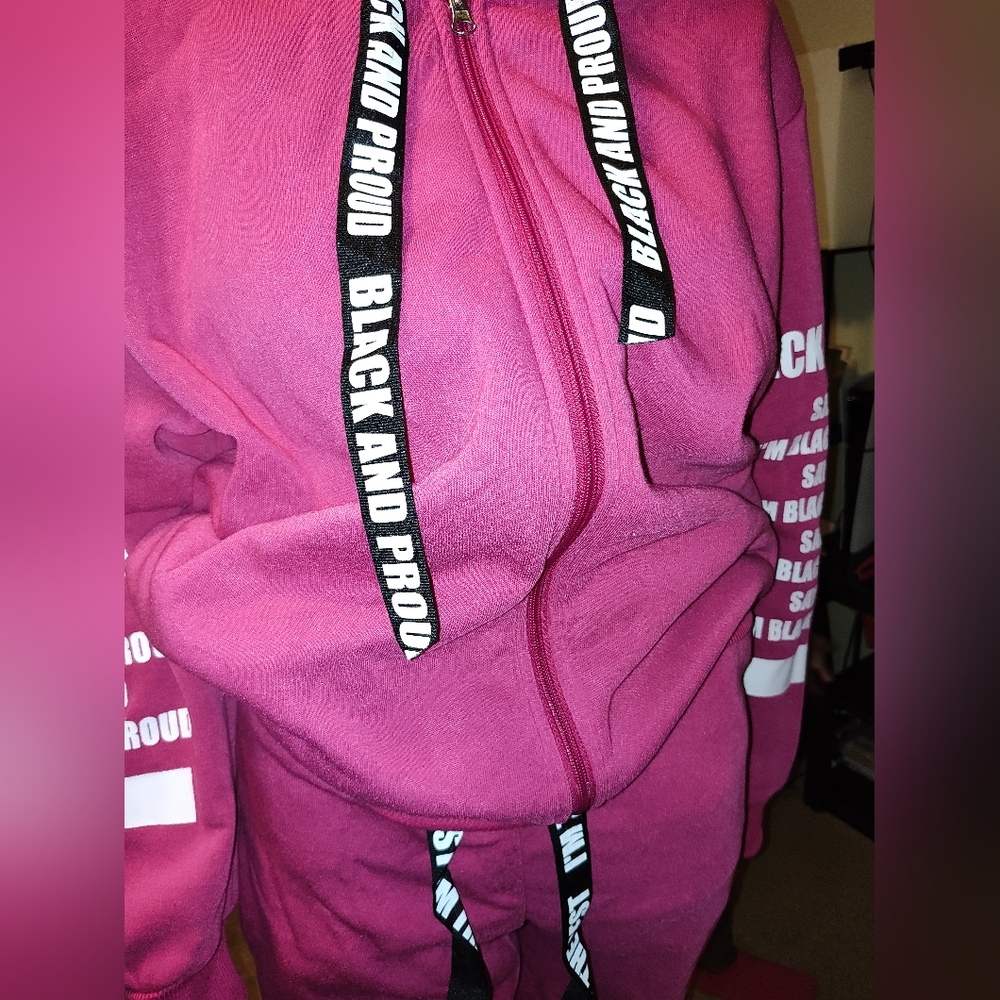Pink Hoodie and Joggers Set - Picture 3 of 4